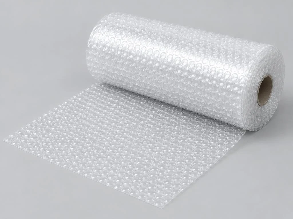 Bubble wrap — generic AI illustration; exact supplied appearance and technical properties unverified